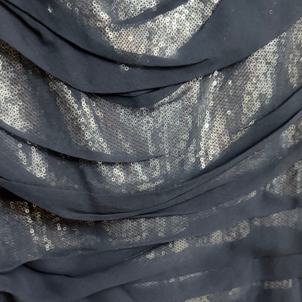 Navy Blue Sequin Dress - Picture 7 of 8